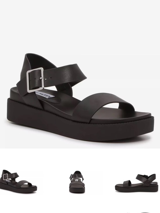 Steve Madden Shoes - Steve Madden Rileey Black Platform Sandal